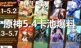 4. 4卡池爆料最新,神秘角色即将登场，精彩剧情引期待